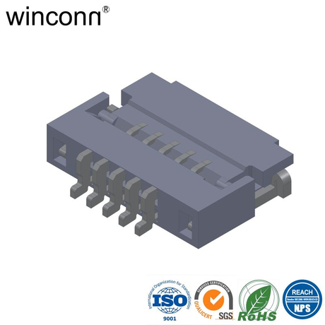 horizontal surface mount Brass 0.039"(1.0mm) FFC connector