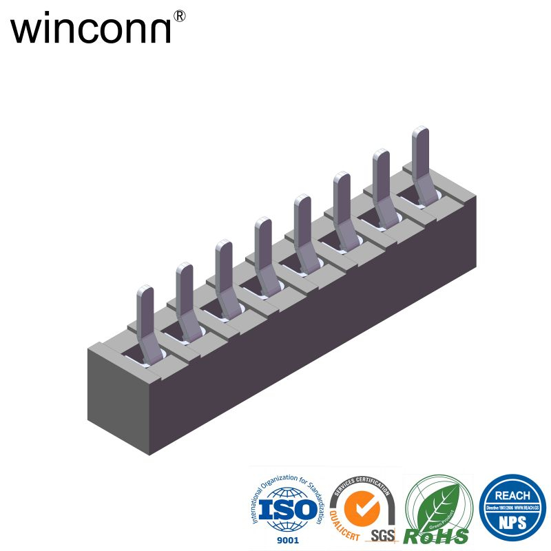 FEMALE HEADER 1.27mm SINGLE ROW VERTICAL DIP TYPE H=2.0 from China ...
