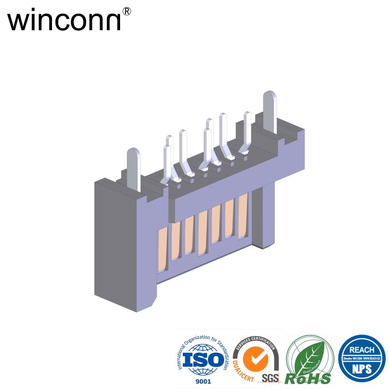 7P Straight DIP Signal SATA connector