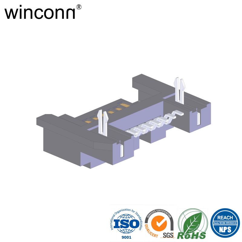 6 Gbps Top Mount Type Right Angle SMT Mini SATA connector