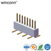 zif ic socket single row straight SMT round female header 28 pin dip ic socket connector