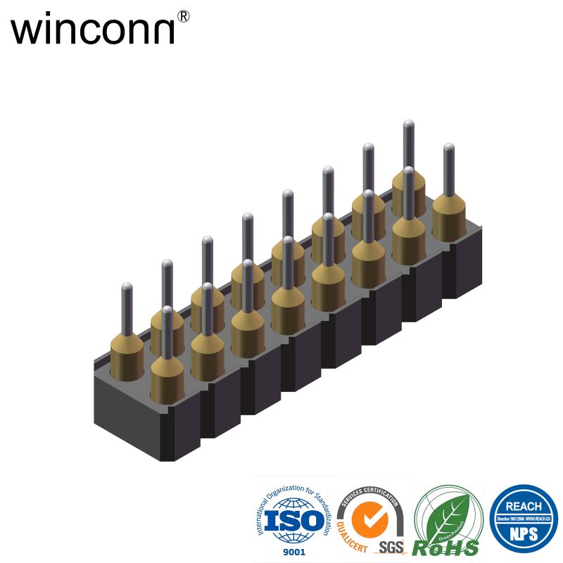 Female IC Socket 2.54mm Double Row Straight DIP Type H=3.00mm