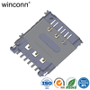 Nano SIM 6P 8P SMT mobile phone connector 