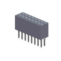 Horizontal DIP Board-to-Cable Female Header connector