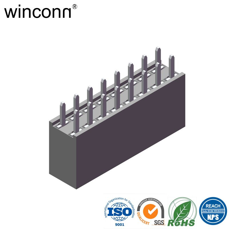 Horizontal DIP Supplied with M80-0400005 Contacts loose Female Header ...