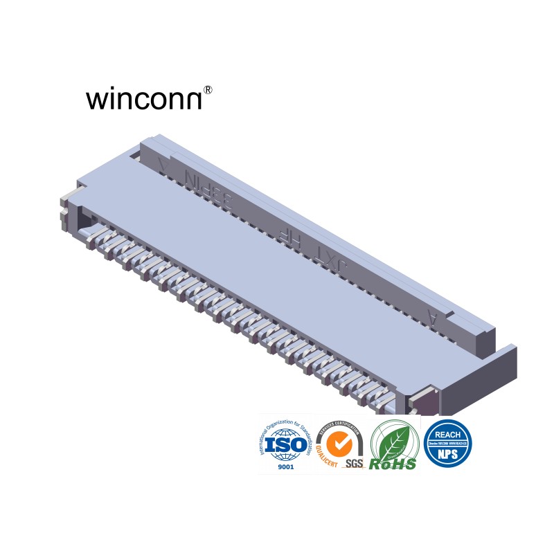 Right Angle SMT Copper 0.011(0.3mm) FFC connector