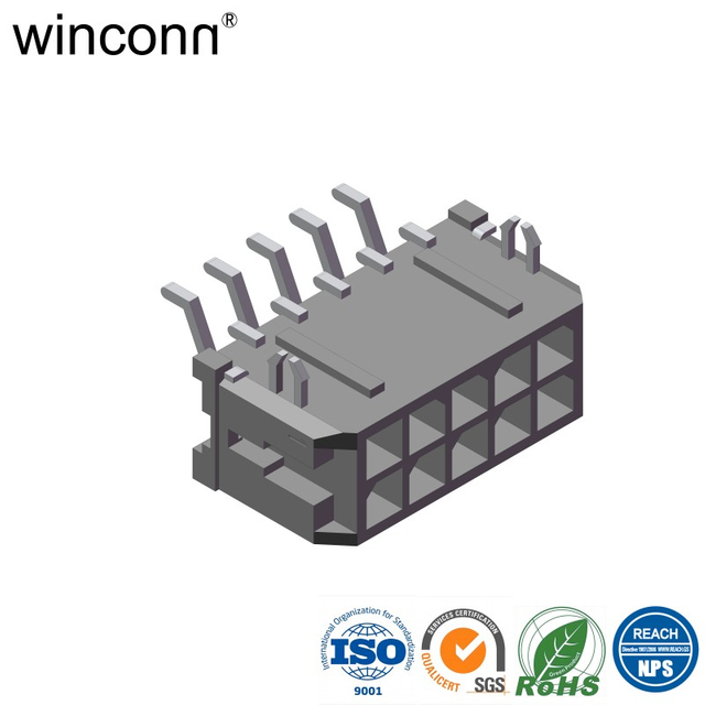 BTX Micro Fit Pitch 3.00mm Lock PCB function Double Row Right Angle SMT Type connector