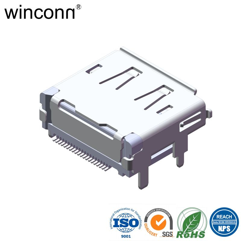 Right Angle SMT Medical Displayport connector