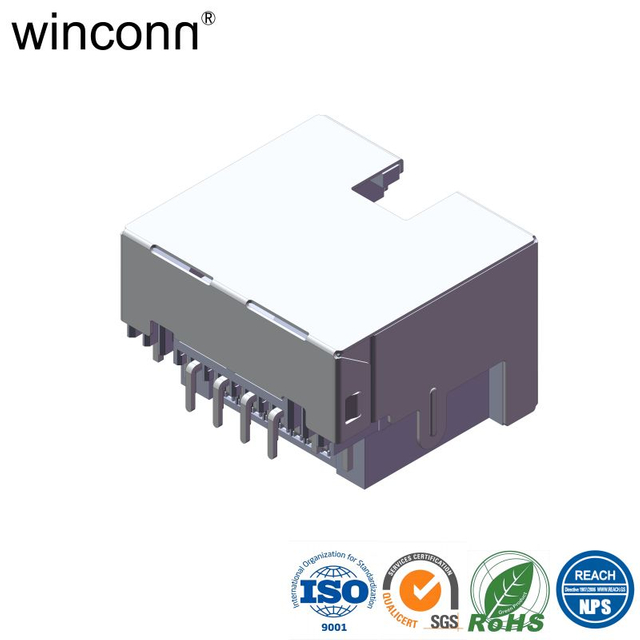 Sinker Type Right Angle DIP with LED RJ45 connector