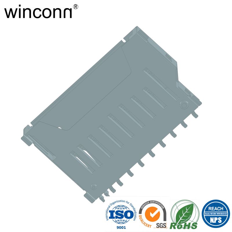 SD SHORT TYPE SMT mobile phone connector 