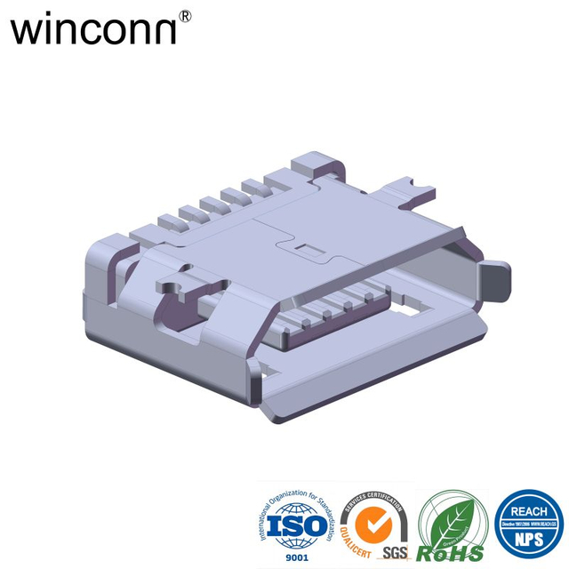 USB 10Gbps Vertical Mounting Style micro USB connector