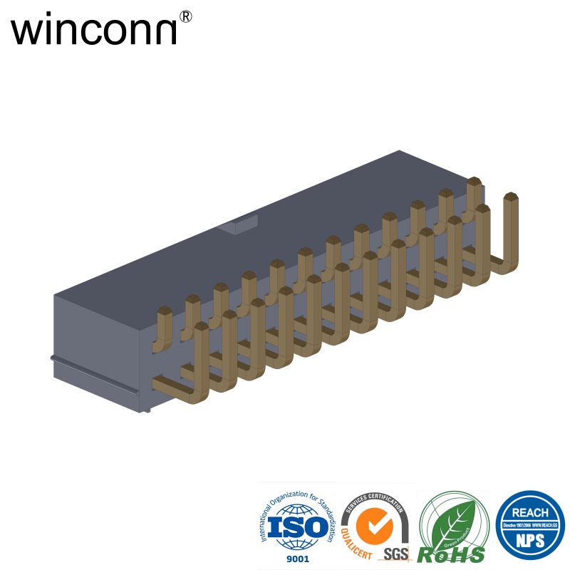Mini Fit ATX Pitch 4.20mm Double Row Right Angle DIP With Post Type pitch=5.5mm
