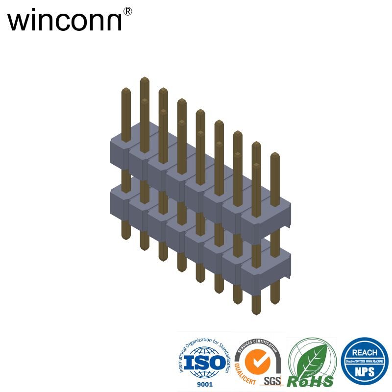 Pin Header Pitch=2.54mm Double Row Double Housing Straight DIP Type H=8.50mm