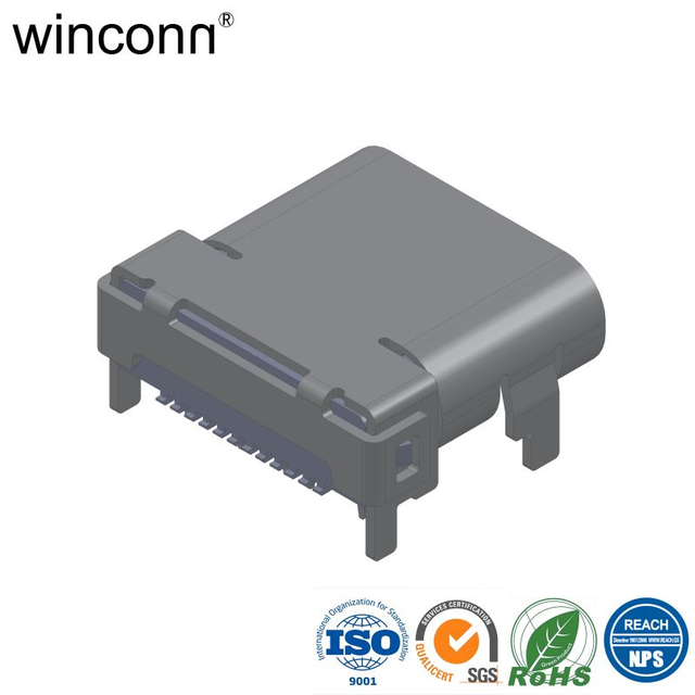 micro USB through hole USB socket