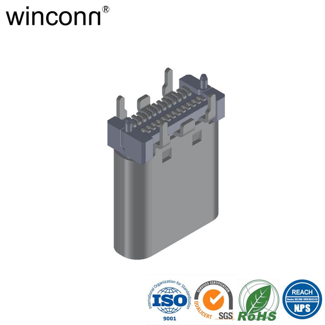 Low Frequency Stainless Steel 0.078"(2.00mm) USB 3.1 connector