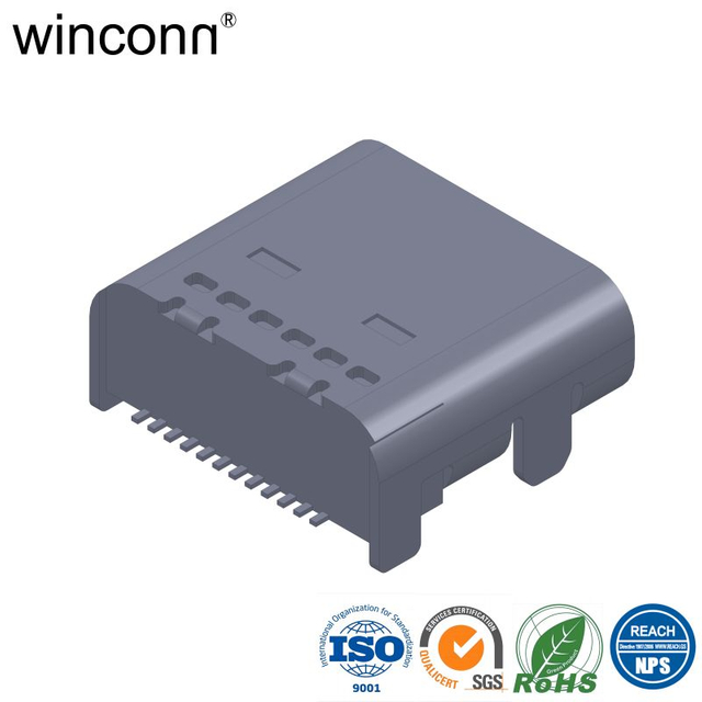 Right Angle SMT Conduct Electricity USB Type C socket