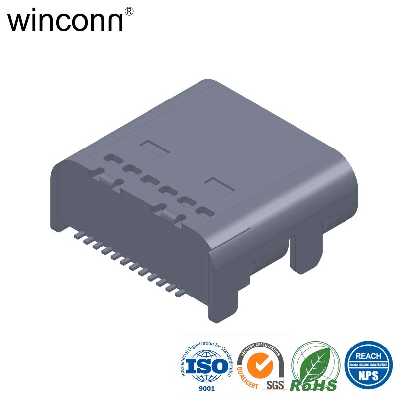 Right Angle SMT Conduct Electricity USB Type C socket