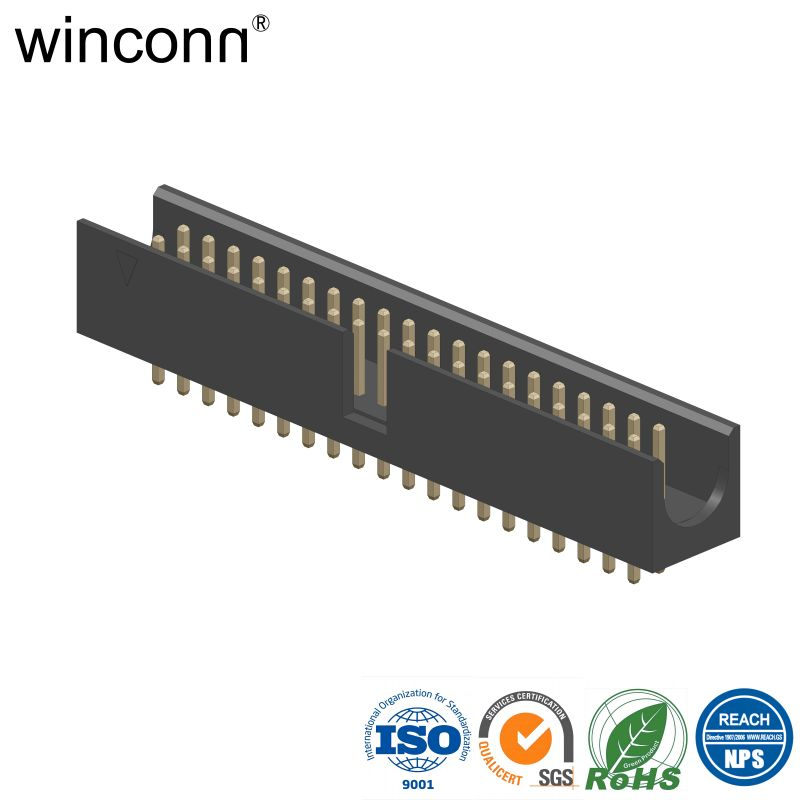 Box Header Pitch 2.54mm Vertical DIP U Type from China manufacturer ...