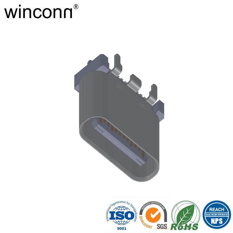 24P Top-Mount Mounting Style USB Type C connector