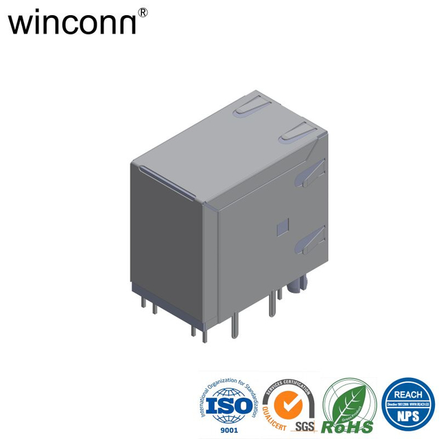 RJ45 2*1 W/O LED W/O transformer 100/1000M 1G 2.5G 5G 10G 20G DIP socket connector 