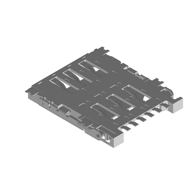 Nano SIM 6P 8P SMT mobile phone connector 