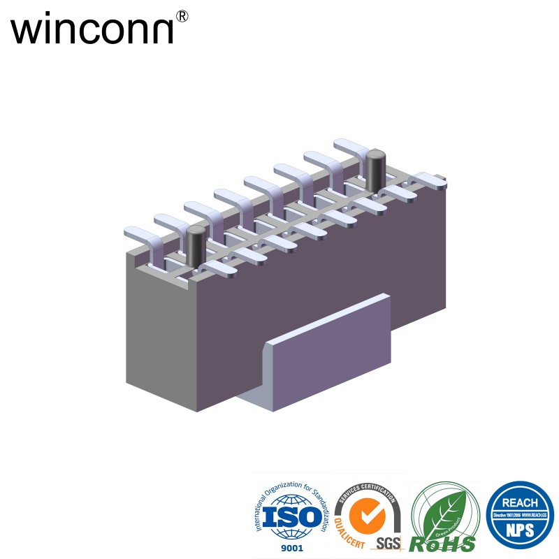 1.27mm with post vertical SMT/SMD Female Header connector for Home Security