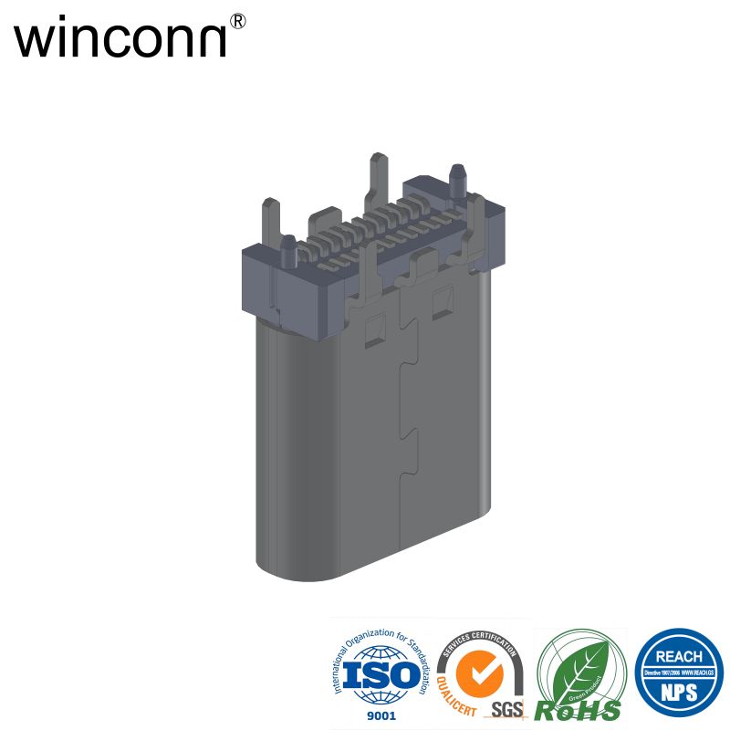 Low Frequency Stainless Steel 0.078"(2.00mm) USB 3.1 connector