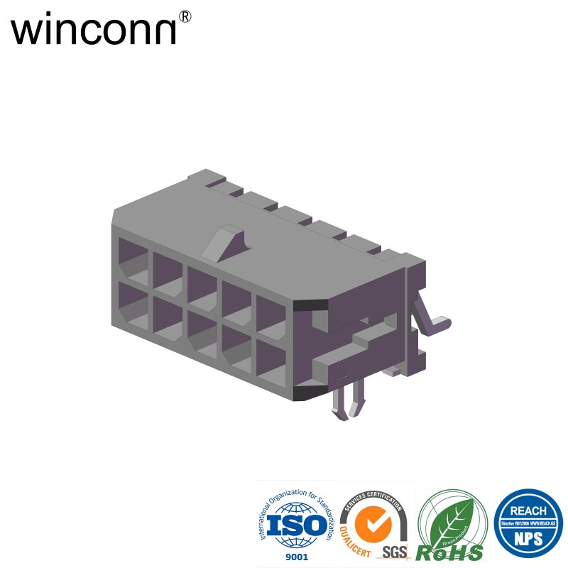 BTX Micro Fit Pitch 3.00mm Lock PCB function Double Row Right Angle SMT Type connector