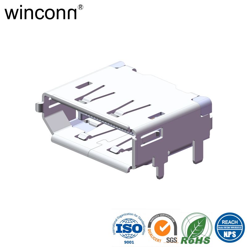 Right Angle SMT Medical Displayport connector