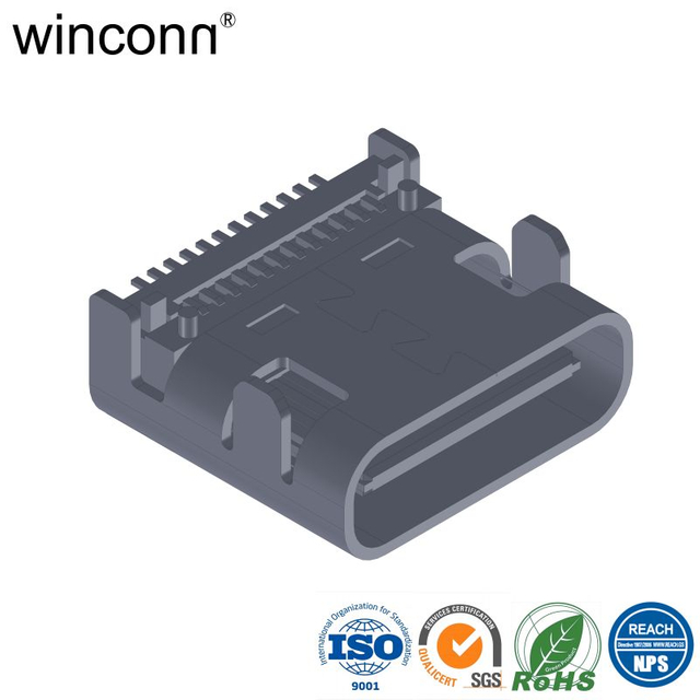 Right Angle SMT Conduct Electricity USB Type C socket