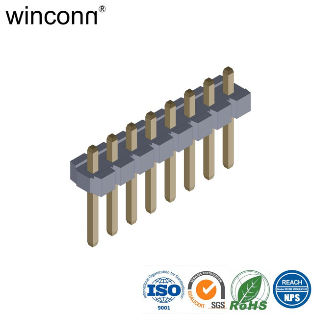 straight DIP Horizontal DIP through hole single row for Automotive Bus Power 3.96mm pin header terminal socket connector