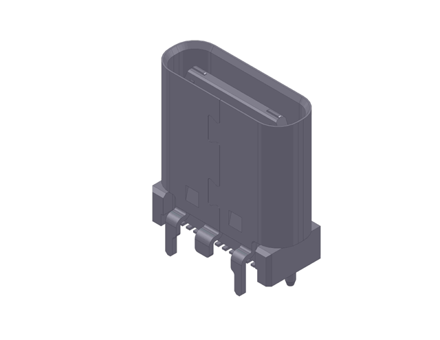 24P Top-Mount Mounting Style USB Type C connector