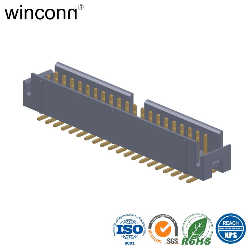 horizontal surface mount RIbbon Cable Connectors Box Header terminal