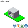 1Port Right Angle DIP W/O LED W/O Transformer RJ45 connector
