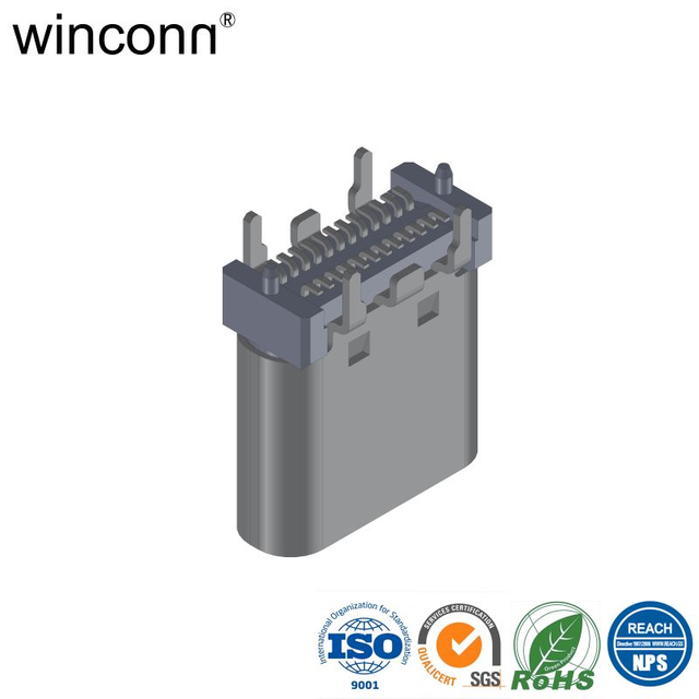 24P Top-Mount Mounting Style USB Type C connector