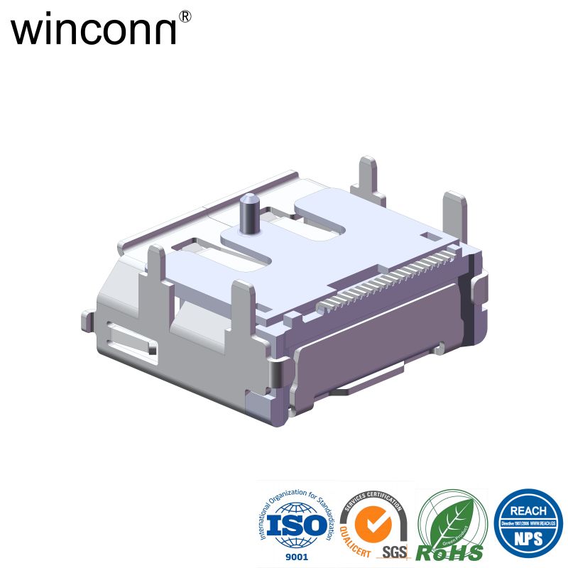 Right Angle SMT Medical Displayport connector