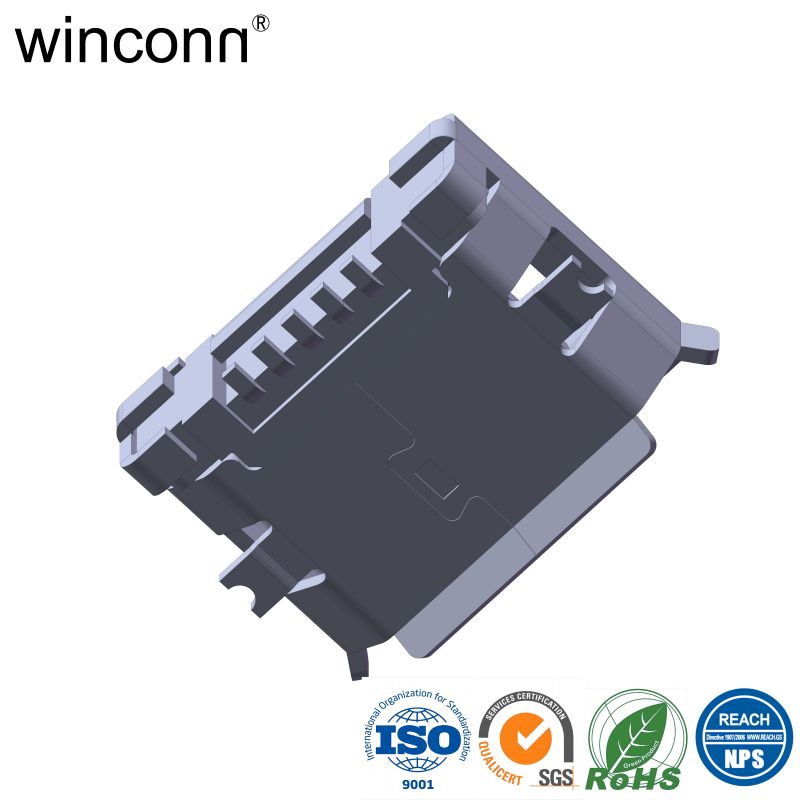 USB 10Gbps Vertical Mounting Style micro USB connector