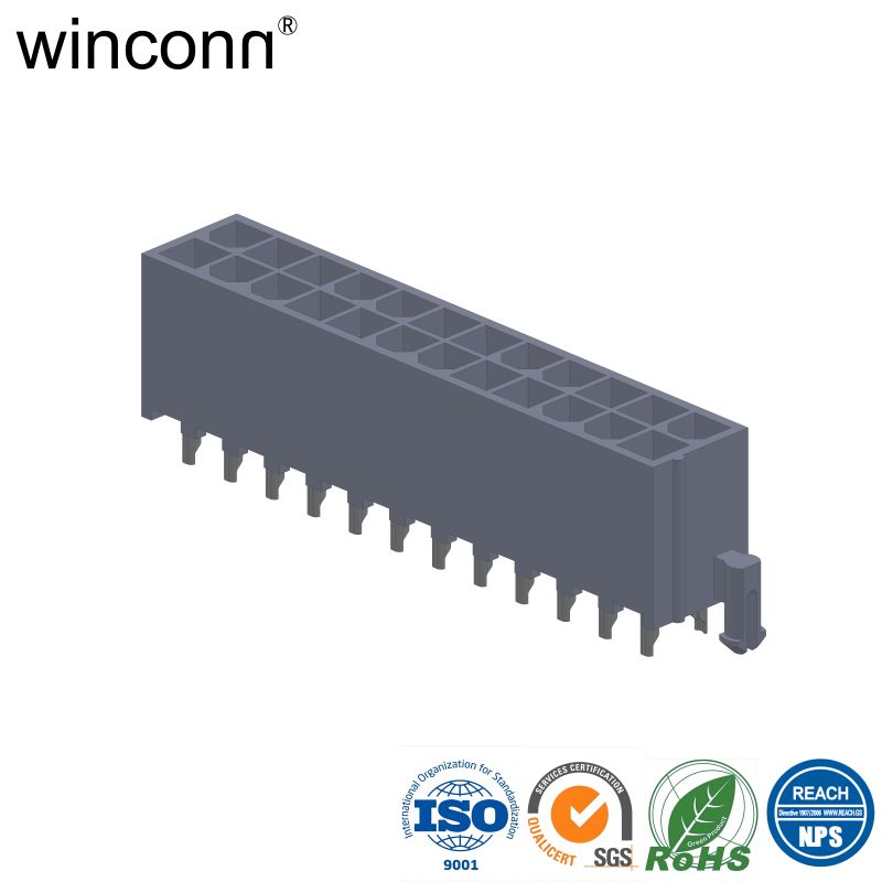 MINI FIT 4.2mm VERTICAL DIP TYPE (Double Post)power ATX connector 