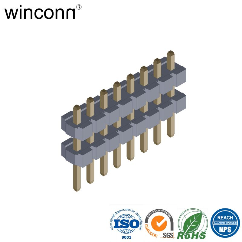 Double Housing straight DIP Horizontal DIP through hole single row for ...