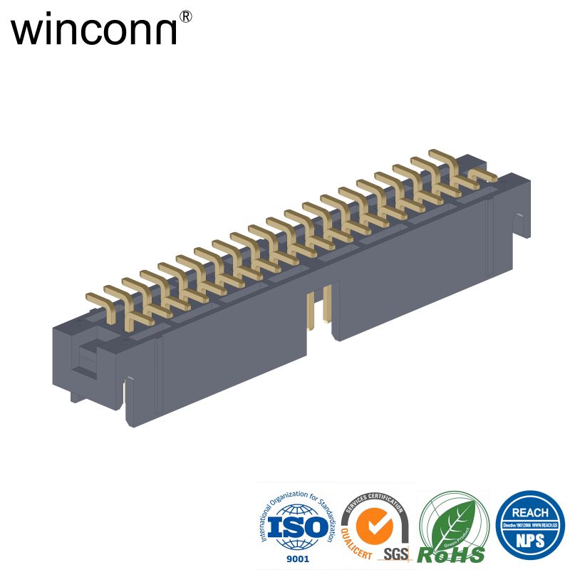 horizontal surface mount RIbbon Cable Connectors Box Header terminal