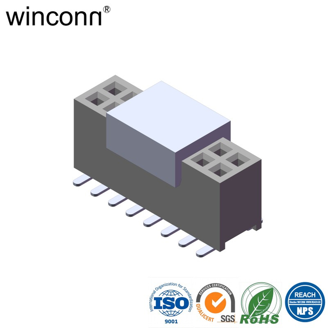 1.27mm with post vertical SMT/SMD Female Header connector for Home Security