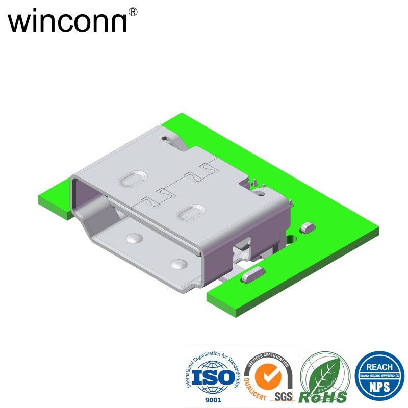 Type A 19P through hole HDMI socket