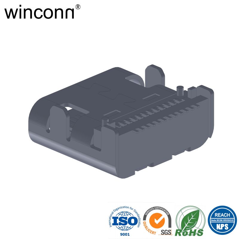 Right Angle SMT Conduct Electricity USB Type C socket
