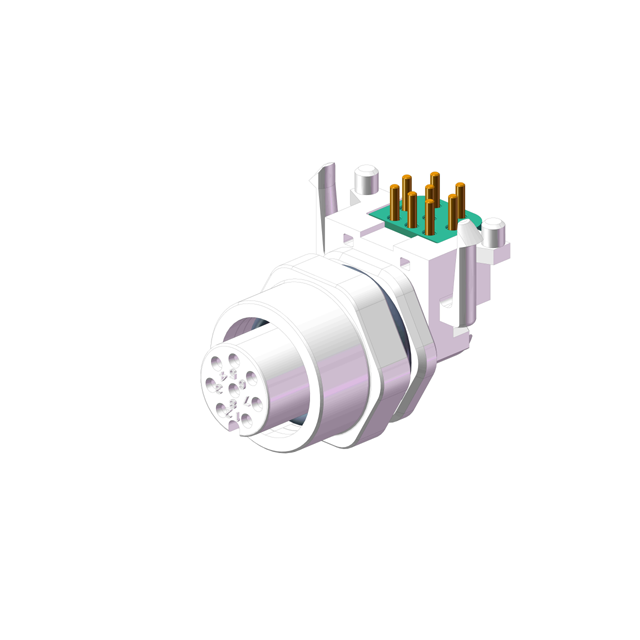 M12 X Type right angle DIP Waterproof Connector