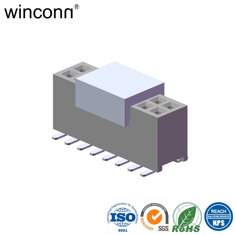 1.27mm with post vertical SMT/SMD Female Header connector for Home Security