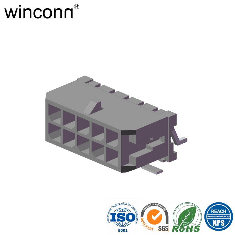 Micro Fit Pitch 3.00mm BTX Double Row Right Angle SMT Type connector
