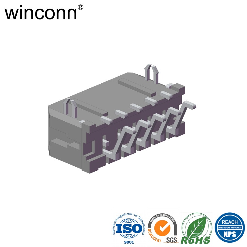 BTX Micro Fit Pitch 3.00mm Lock PCB function Double Row Right Angle SMT Type connector