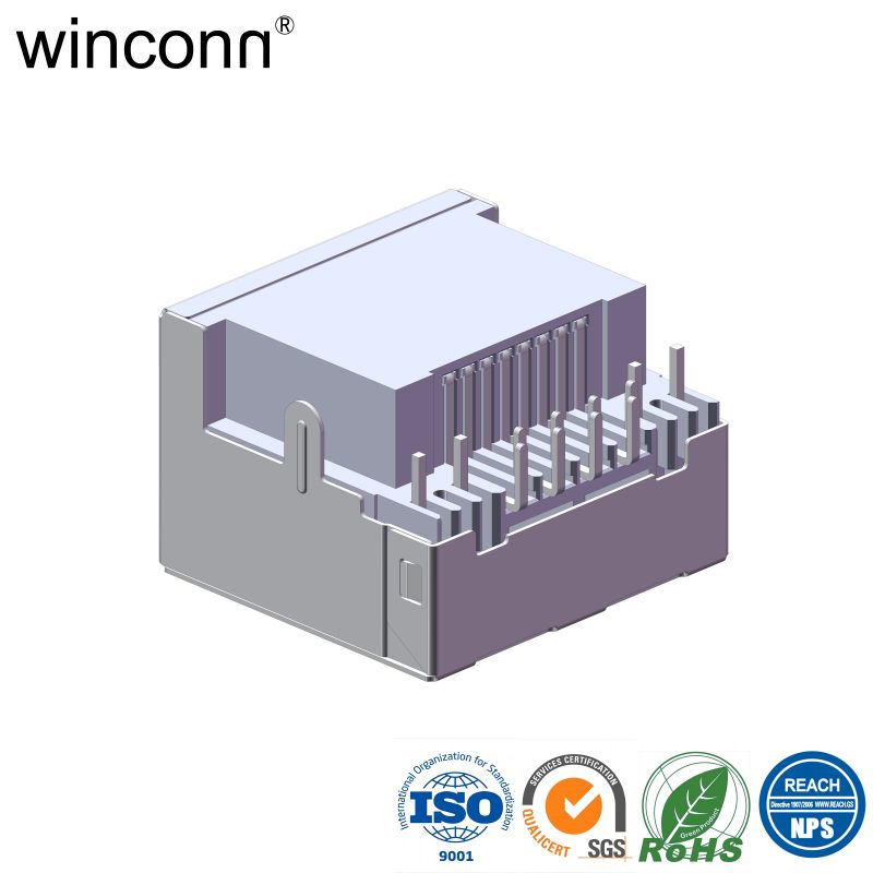 Sinker Type Right Angle DIP with LED RJ45 connector