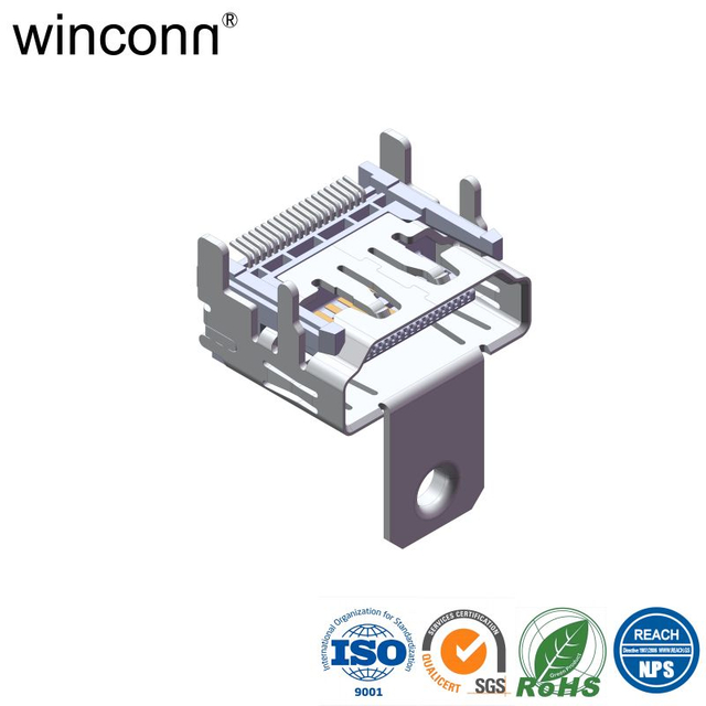 Right Angle SMT Medical HDMI socket