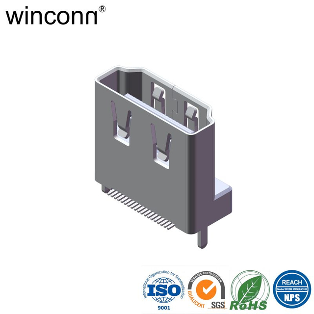 Vertical SMT Video games HDMI socket